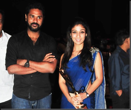 prabhu deva,nayanthara at southscopeawards7