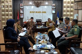 Pj Bupati Pimpin Rakor Forum Forkompimda Bahas potensi Konflik  sosial 