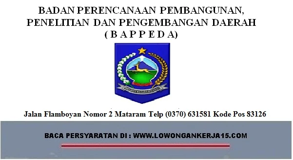 lowongan kerja Bappeda, lowongan kerja tenaga kontrak