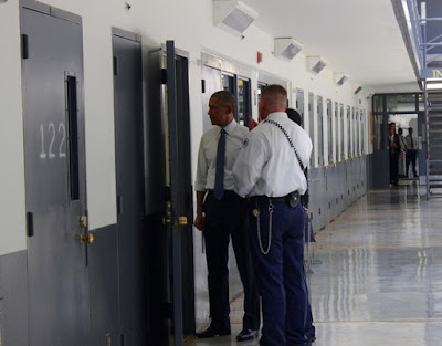 President Obama visiting the El Reno Federal Correctional Institution