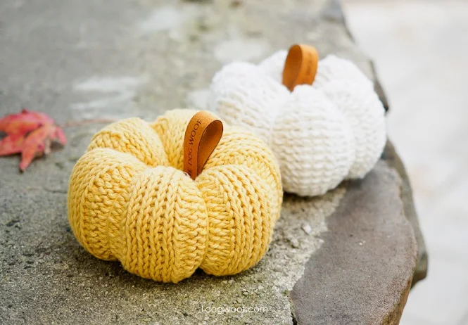 FREE Crochet Pattern for Tunisian Crochet Pumpkin that Looks Knit