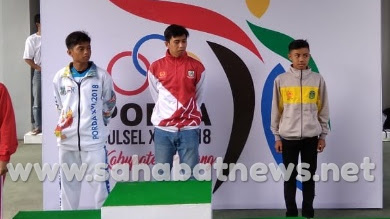 Hari ke 2 Porda, Cabor Taekwondo Putra Pinrang Raih Medali 