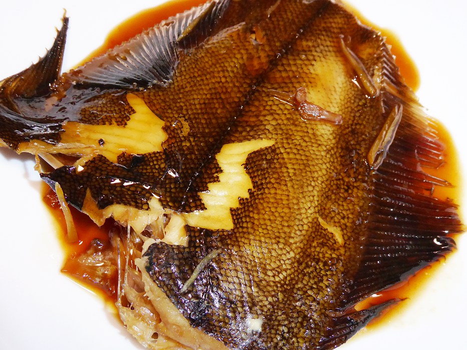納豆に浅羽カレイの煮付け 納豆に浅羽カレイの煮付け