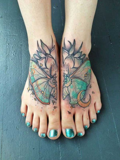 Tatuagens femininas para os pés 