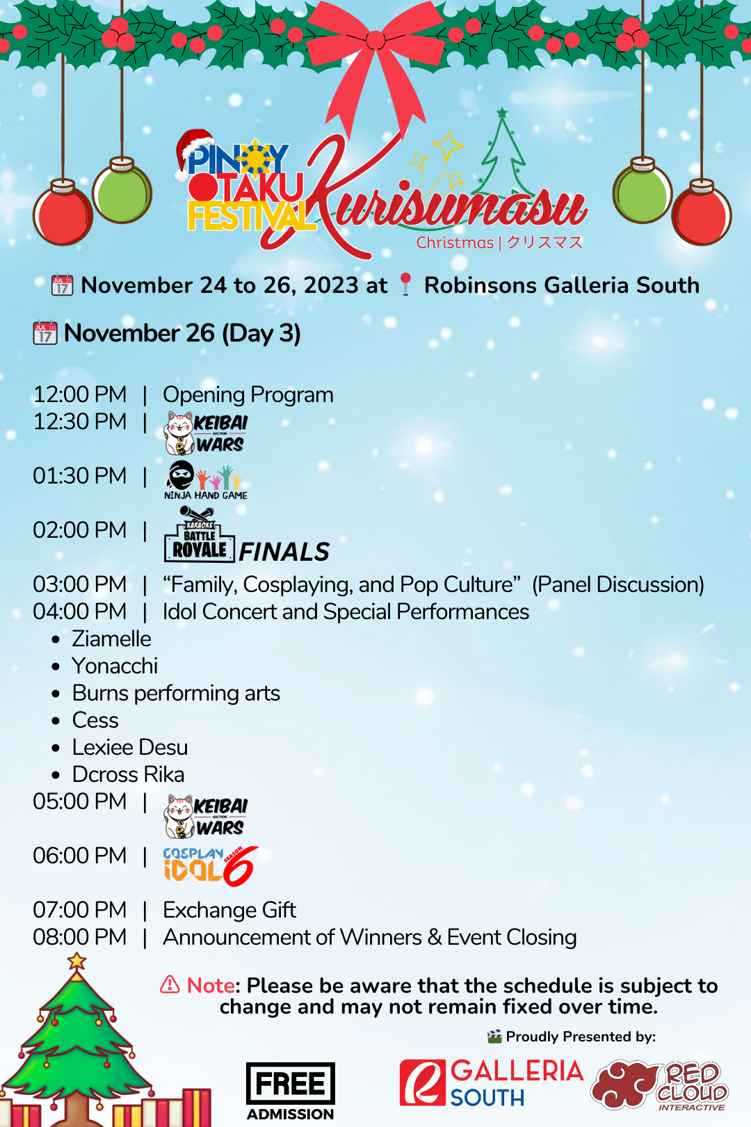 Pinoy Otaku Festival 2023 - POF KURISUMASU