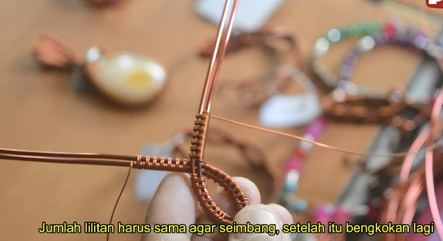 Tutorial Membuat Perhiasan Gelang dari Kawat Tembaga | Wire Jewerly