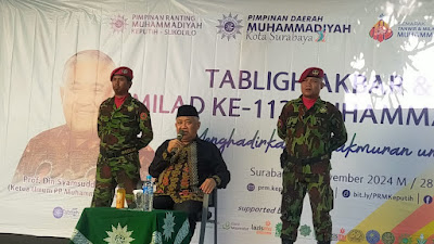 Lebih Seabad, PDM Surabaya dan PRM Keputih Gelar Tabligh Akbar Hadirkan Prof Din Syamsuddin