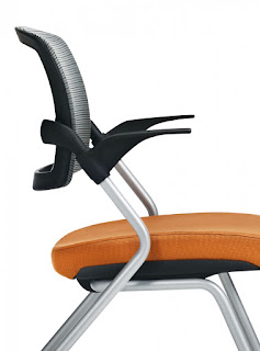 Global Spritz Flip Seat Training Room Chair