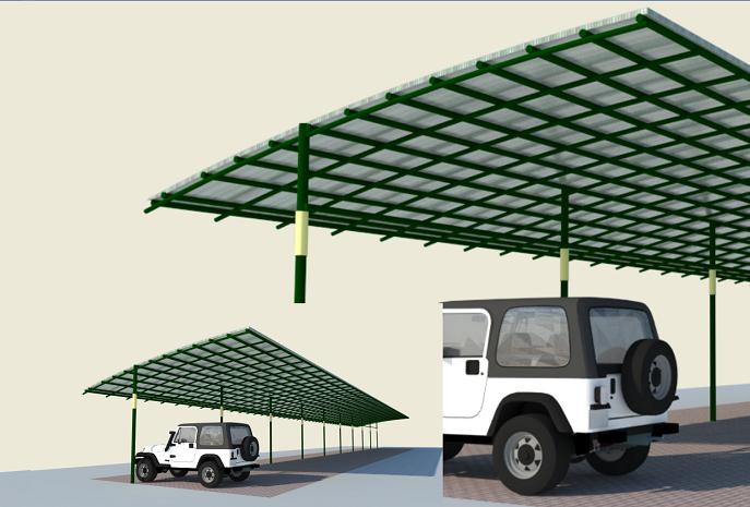 JASA INTERIOR 3D MURAH Jasa Desain  Canopy Lahan Parkir  