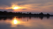 Sunset at Sunset Beach, NC. at Ocean Isle Marina (dsc )