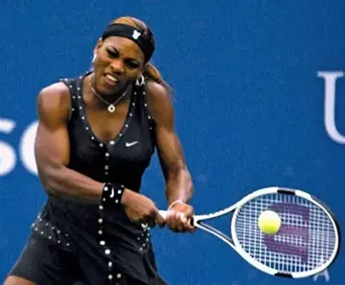 Serena Williams Playing Tennis