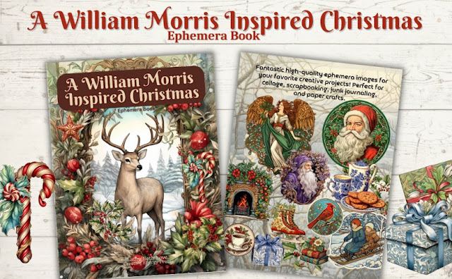 Dishfunctional Designs: A William Morris Inspired Christmas Ephemera Book