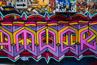 Graffiti - photographed down Hosier Lane in Melbourne