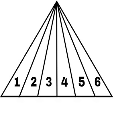 Image of a triangle divided into many small triangles.