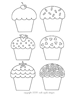 Cupcake Coloring Pages