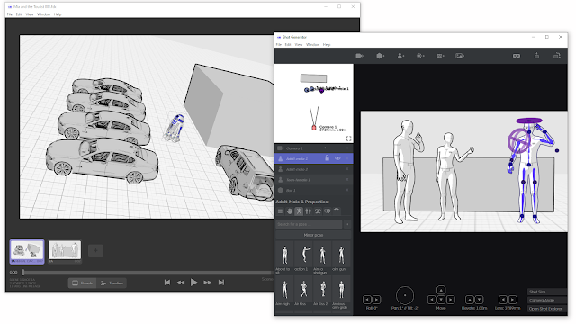 Wonder Unit Storyboarder Shot Generator.