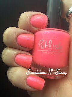 Pahlish Watermelon Punch with pink flakies