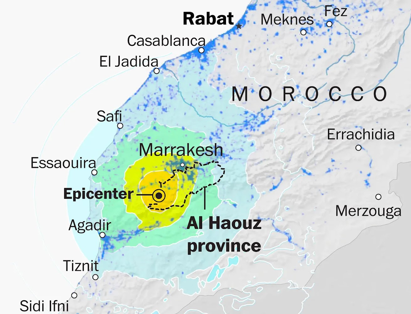 Map shows Morocco earthquake’s devastating impact