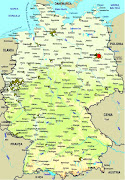 Carte physique du ALLEMAGNE. Publicat de cascador la 01:03