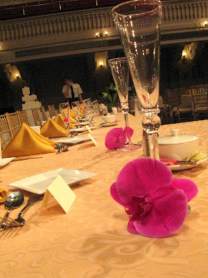  green and orchid color scheme Did I mention this was a big wedding