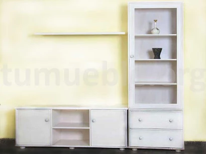 mueble modular ratán natural J2