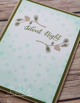 Make in a Moment Monday - Silent Night Wonderland Christmas Card.  Get the details here