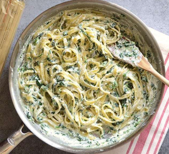 EASY SPINACH RICOTTA PASTA  #vegetarian