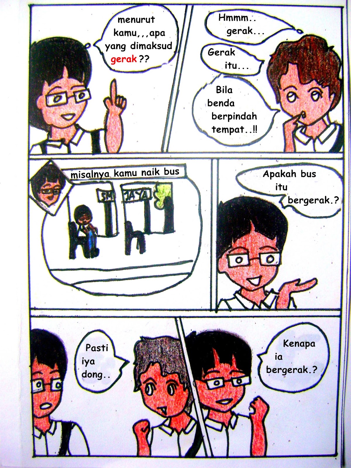  Contoh  Gambar  Komik  Sederhana Yang Mudah  Digambar 