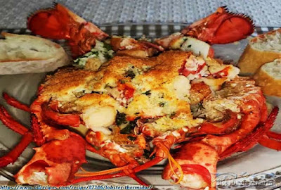 Lobster Thermidor hidangan mewah Prancis