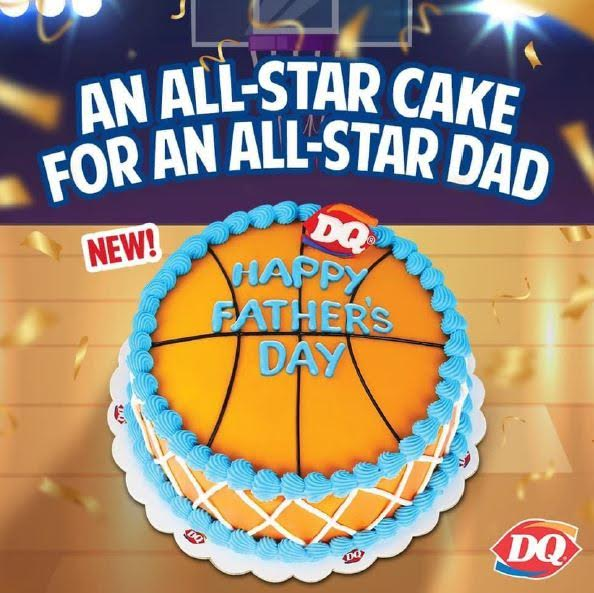 Dairy Queen's limited-edition Father's Day Basketball Ice Cream Cake