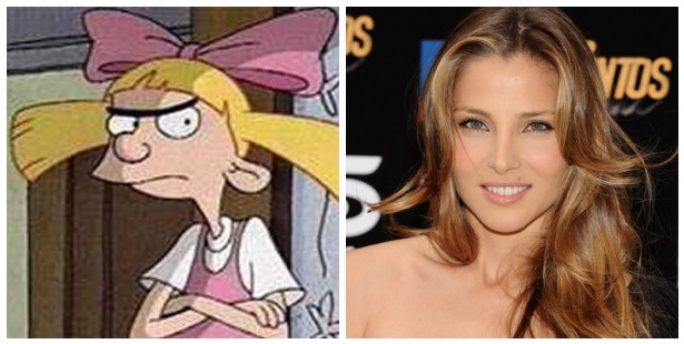  bitch from hey arnold and on the right lovely model ELSA PATAKY