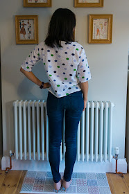 Simplicity 1366 boxy top seersucker