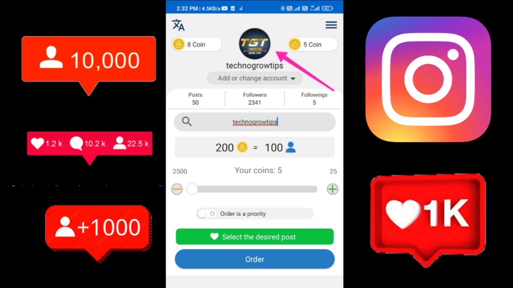 How to increase instagram followers without app ke