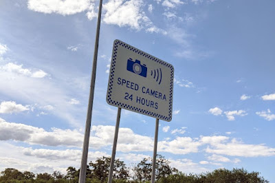 Queensland Australia speed camera sign