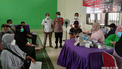 HUT Bhayangkara ke-76, Polsek Sepatan gelar Vaksinasi Covid-19 di GSG Kecamatan 