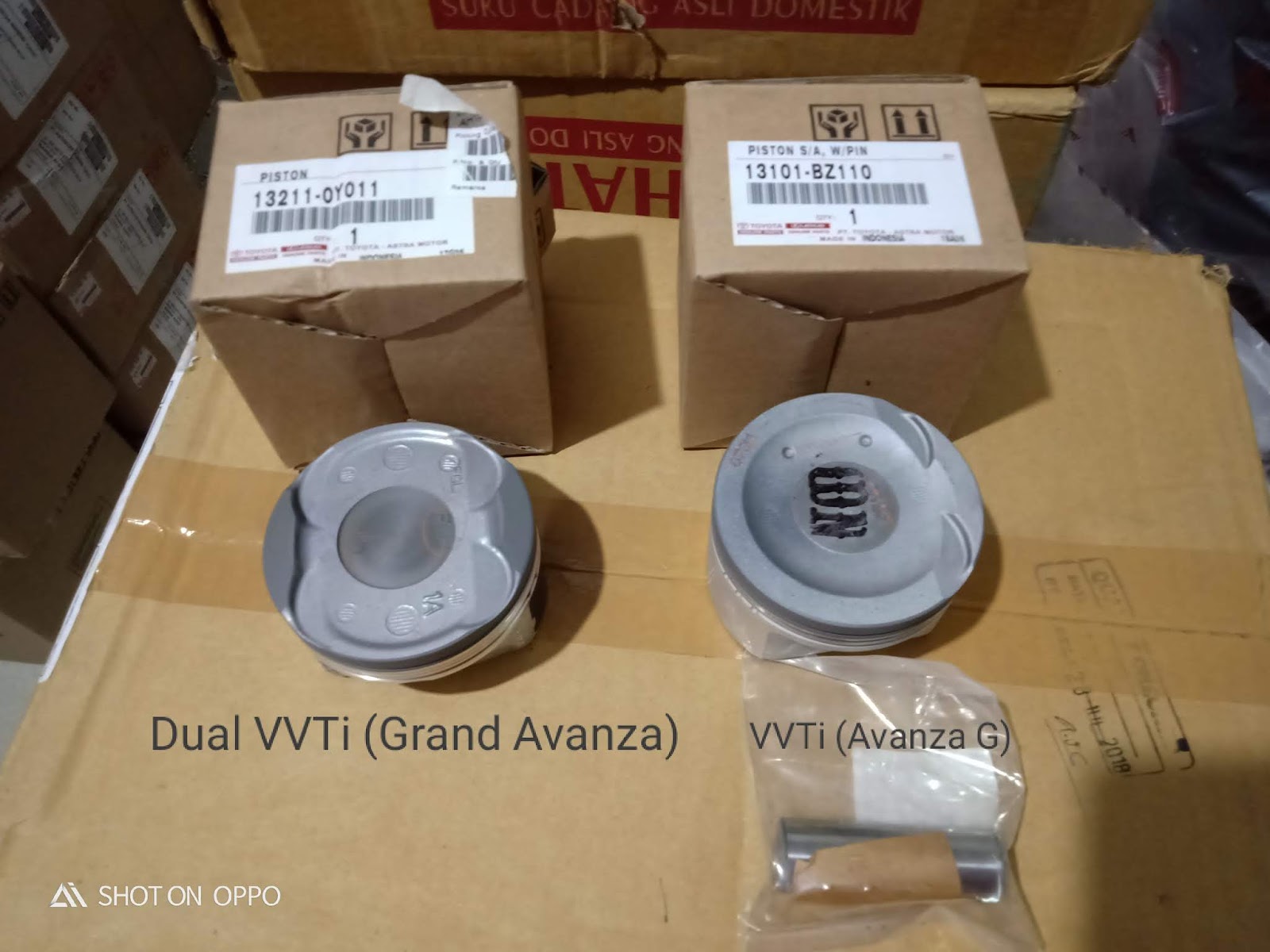 Perbedaan Fisik Piston Engine Toyota Avanza VVTi 2006 2015 Dengan