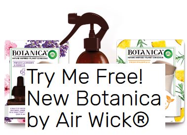 FREE Air Wick Botanica Aerosol or Starter Kit