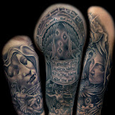 Religious Tattoo Sleeve Designs : Religious Tattoos Designs, Ideas and Meaning | Tattoos For You : Choose either the top half of your arm or the lower half if you prefer the design to slowly creeps over your arms and fingers.