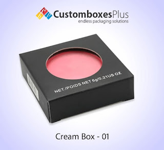 Cream boxes that are made with eco-friendly materials are the best choice for your packaging. You can get durable and reliable packaging for your cream boxes that save your boxes from all kinds of harm. Custom cream boxes with ecological material not only save your product from harmful material but also make your packaging at reasonable and affordable rates. This material is eco-friendly, budget-friendly, and also user-friendly that saves you money. You can customize any printing style on environmentally friendly material. Get your boxes at wholesale rates and get more quantity at a low price.