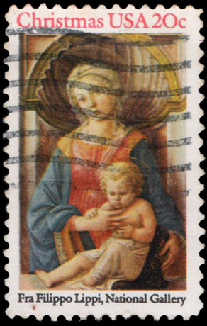 United States Postage Stamp US-2107 Christmas Stamps 20 cents 1984