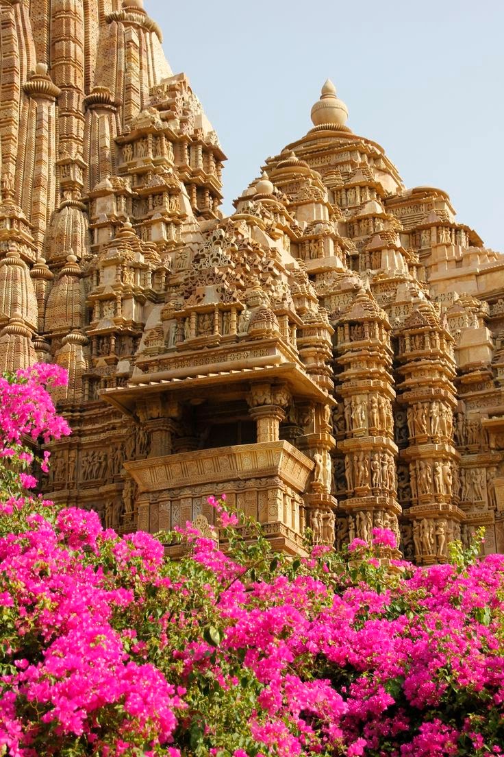 Monuments of Khajuraho, located in Madhya Pradesh, India