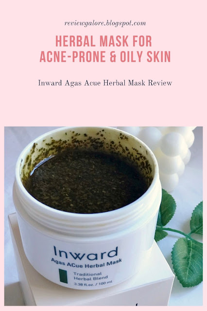 Inward Agas Acue Herbal Mask Review for Pinterest