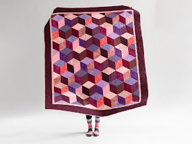 Tumbling Blocks quilt kit from Bluprint