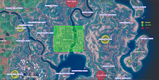 Where to find the tire, fan and water lily on the Fortnite map || Bounce off a tire, a lily pad, and a fan in Fortnite