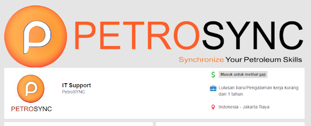 InFo Lowongan kerja Habis Lebaran Idul Adha sebagai IT Support Terbaru di Perusahaan PetroSYN 