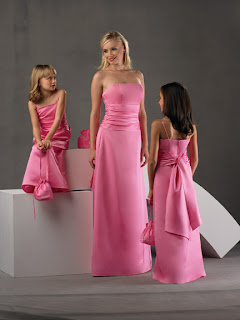 Pink junior bridesmaid dresses