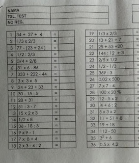 Contoh  soal matematika dasar tes masuk perusahaan