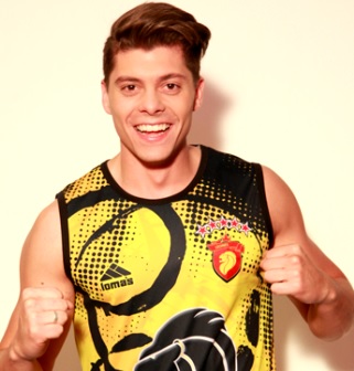 Foto de Ignacio Baladán con camiseta de los leones