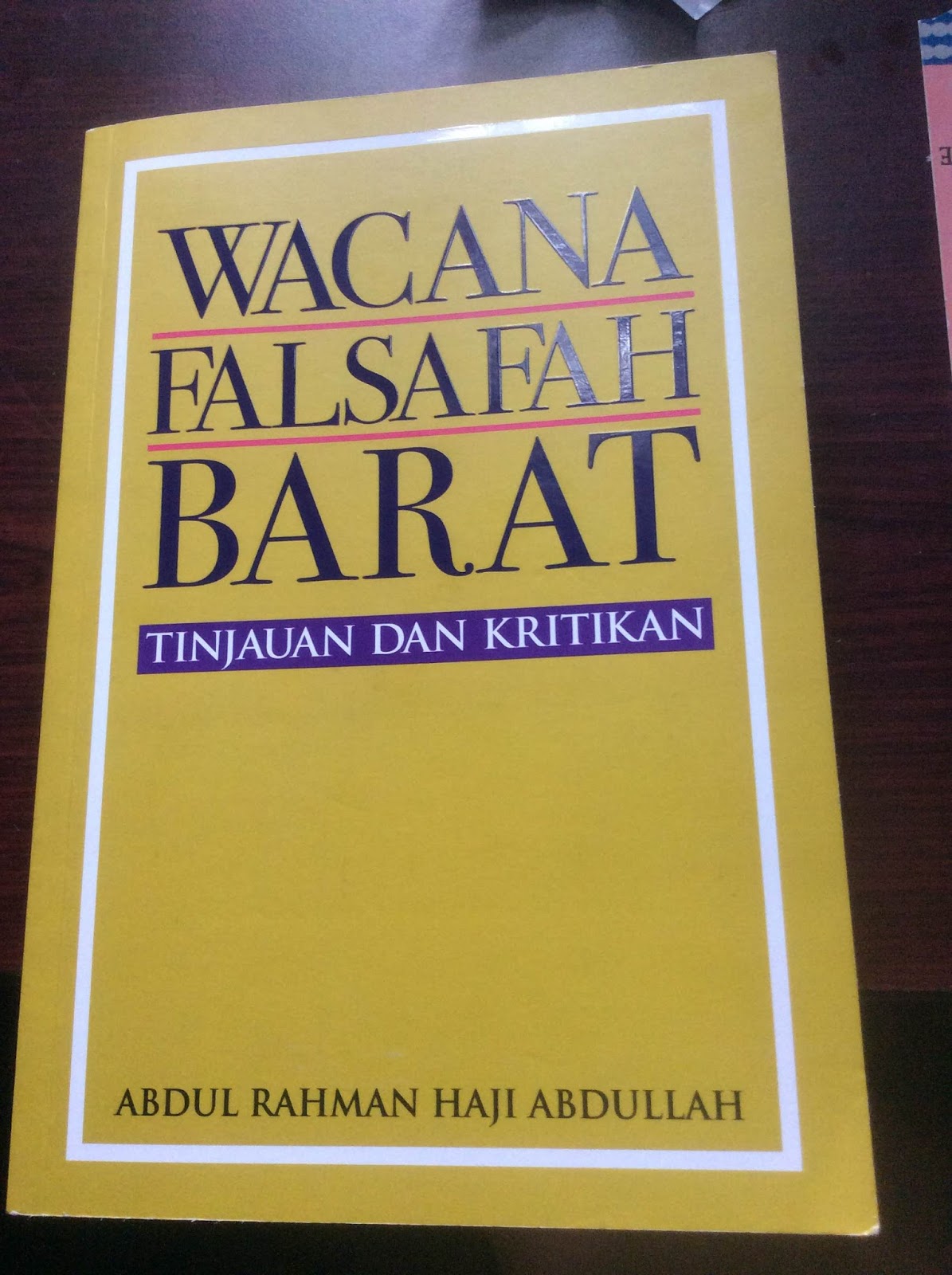 Kembara Ilmu: Ulasan Buku : Wacana Falsafah Barat