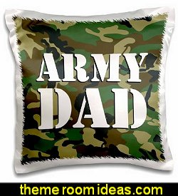 Patriotic - Army Dad Green Camouflage Pillow Case